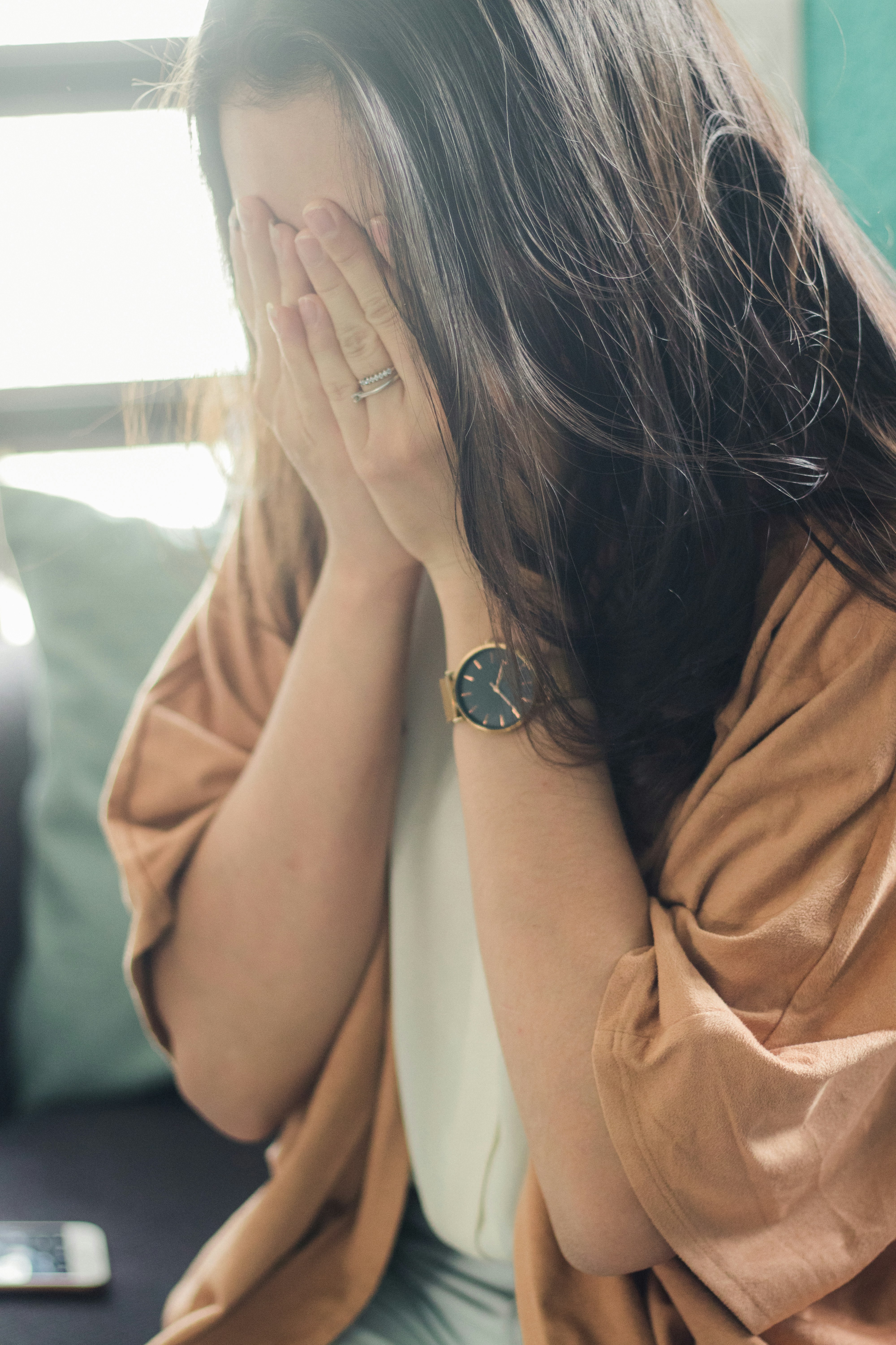 Woman struggling with weight loss